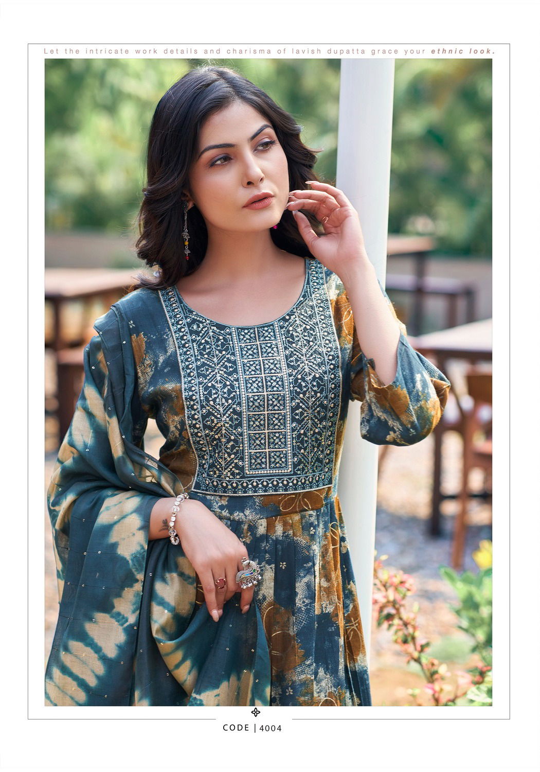 Sara Vol 4 By Mystic 9 Naira Cut Rayon Printed Kurti With Bottom Dupatta Wholesalers In Delhi
